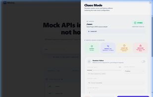 Chaos Mode configuration for latency and failure simulation