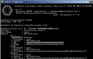 mimikatz screenshot 1