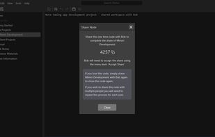 Share with friends and collaborate on notes