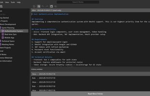 View all historical changes on a note