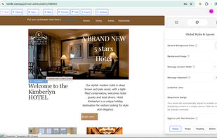 Template in world class editor