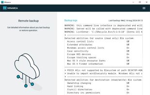 Minarca Agent backup logs