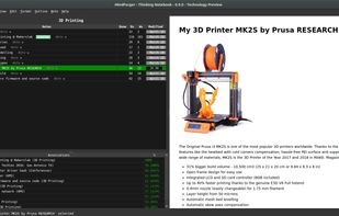 MindForger screenshot 1