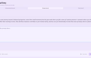 New Journal entry with different modes of inputs