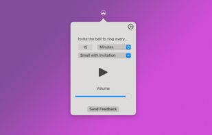 Mindfulness Bell Menu Bar screenshot 1