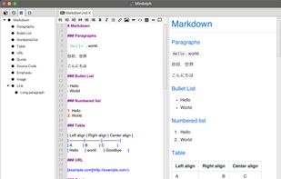 Markdown with outline