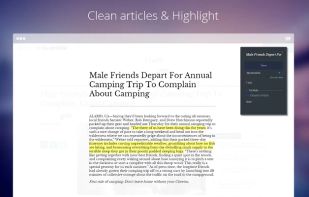 Clean articles & Highlight