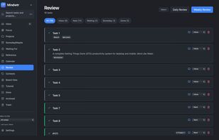 Mindwtr screenshot 1