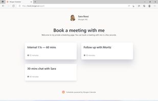 Customizable Morgen booking page