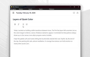 Mini Diarium screenshot 1