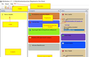MiniKanban screenshot 1