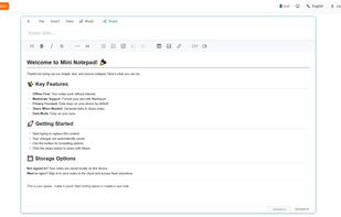 Mini Notepad screenshot 1