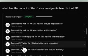 Hovering over a completed task in Extreme mode (Deep Research).
From: https://x.com/zaidmukaddam/status/1897822424009244800
