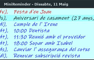 MiniReminder screenshot 2