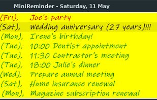 MiniReminder screenshot 1