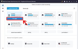 MiniTool Power Data Recovery screenshot 1