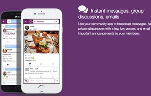 Instant messaging solution with public announcements, group and private messages, email and push notifications.