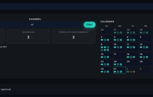 Manage everything in one calendar — published, scheduled, and comments across every channel.