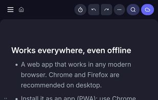 Fully responsive for mobile screens + dark mode