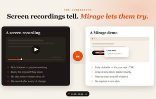 Mirage: Interactive Product demos screenshot 1