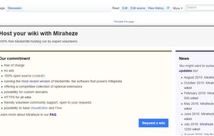 Miraheze screenshot 1