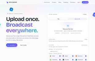 MirrorUploadX screenshot 1