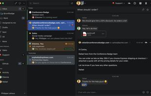 With a nice dark theme!