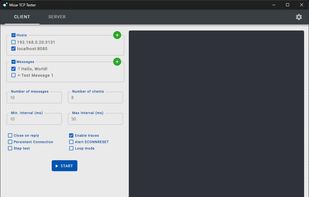 Mizar TCP Tester screenshot 1