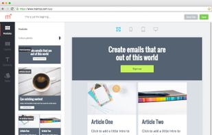 Drag & drop template editor