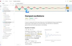 Block based notes editor