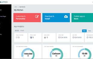 Publish and monitor your app using mobapper dashboard