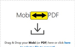 Mobi to PDF screenshot 1