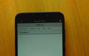 Empathy running on Mobian