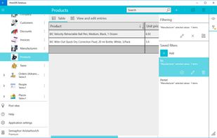 MobiDB Database screenshot 1