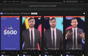 Mobile UI Patterns screenshot 1