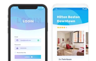 All of your existing functionality such as login portals will work in your mobile app.