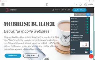 Mobirise screenshot 2