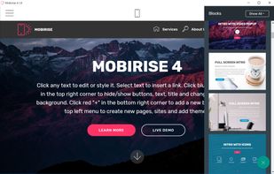 Mobirise screenshot 1