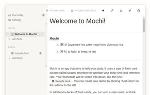 Mochi screenshot 1