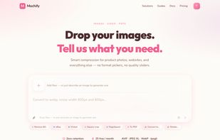 Mochify Flow, text prompt to image conversion, resize, smart crop and background removal