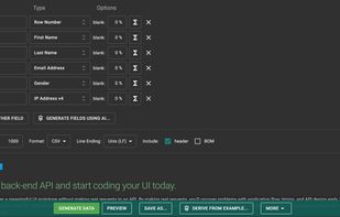 Mockaroo screenshot 1