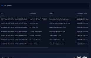 You can generate up to 1M row