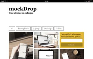 mockDrop screenshot 1
