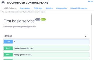 Control Plane - Swagger UI