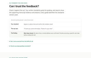 Grading against your standards
