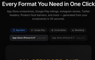10 formats out of the box in 30 seconds.