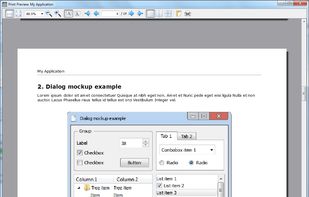 Generated UI specification document