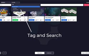 UI to filter mods by tag used by the Unity Plugin and Website