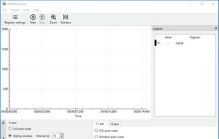 ModbusScope screenshot 1