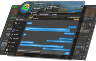 Built-in messaging app